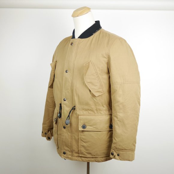 BANANA REPUBLIC Tan brown full zip coat insulated - Picture 4 of 12